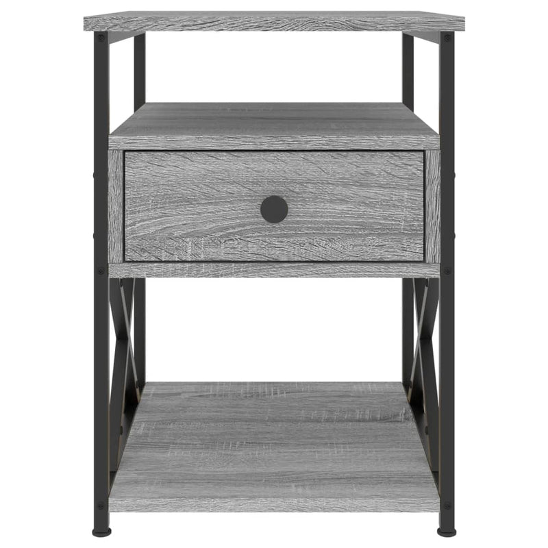 Bedside Cabinets 2 pcs Grey Sonoma 40x42x55 cm Engineered Wood