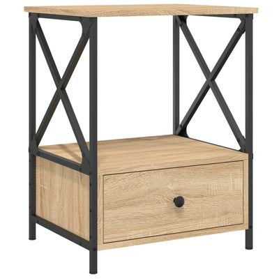 Bedside Table Sonoma Oak 50x41x65 cm Engineered Wood