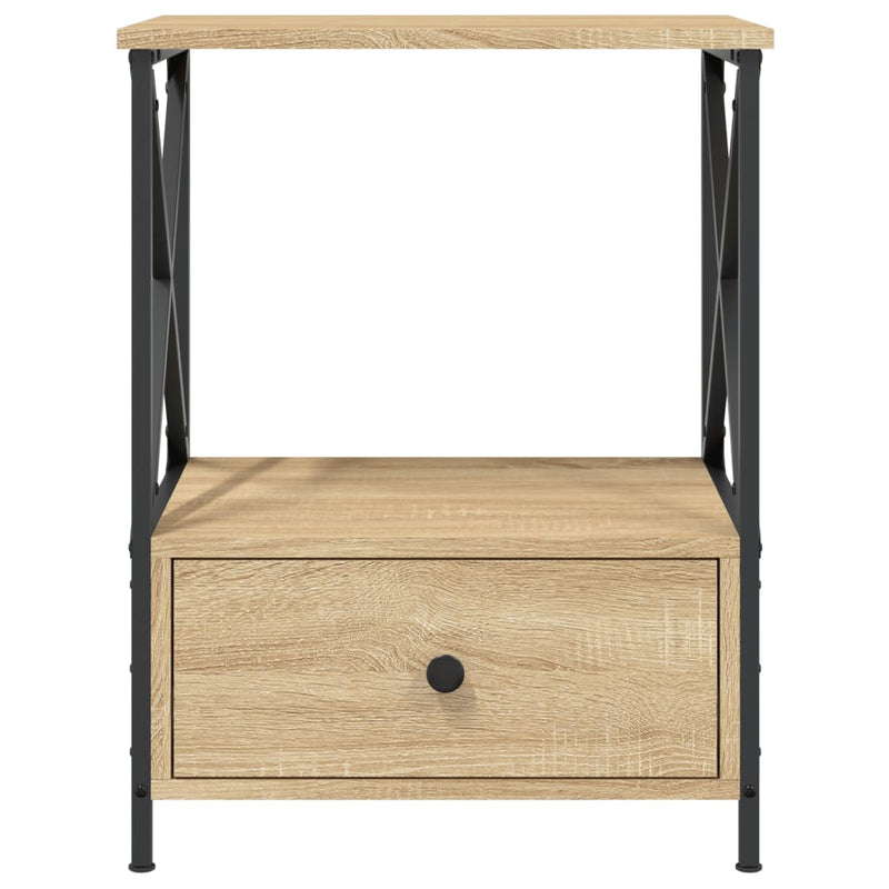 Bedside Table Sonoma Oak 50x41x65 cm Engineered Wood