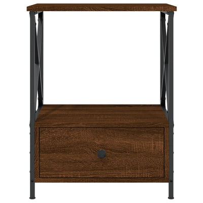 Bedside Tables 2 pcs Brown Oak 50x41x65 cm Engineered Wood