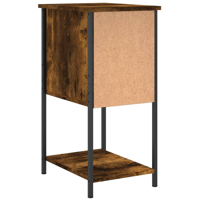Bedside Cabinet Smoked Oak 32x42x70 cm Engineered Wood