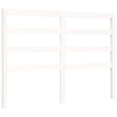 Bed Frame without Mattress White 135x190 cm Solid Wood Pine