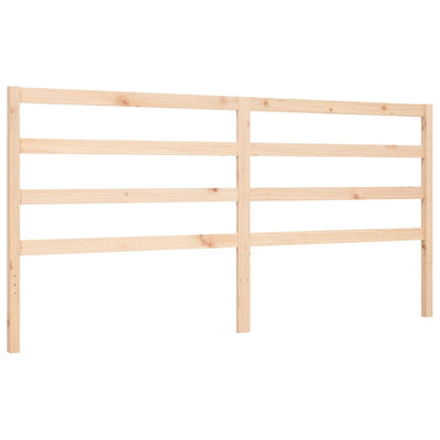 Bed Frame with Headboard 183x203 cm King Solid Wood