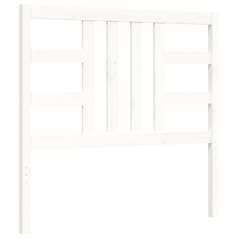 Bed Frame without Mattress White 90x190 cm Solid Wood Pine