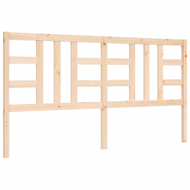 Bed Frame without Mattress 183x203 cm King Solid Wood Pine