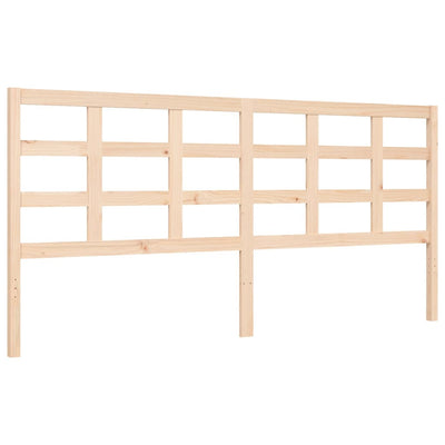 Bed Frame without Mattress 183x203 cm King Solid Wood Pine