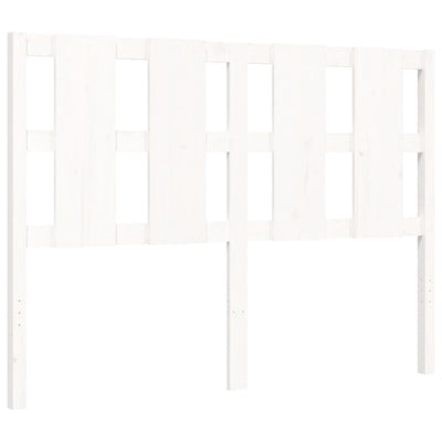 Bed Frame without Mattress White 135x190 cm Solid Wood Pine