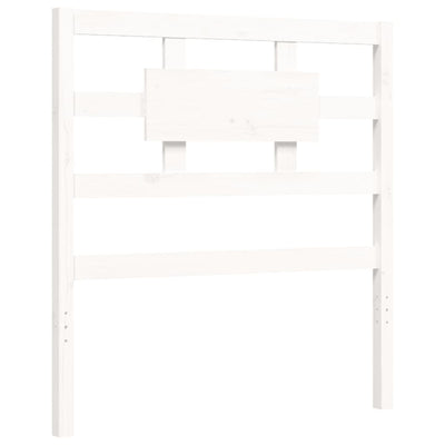 Bed Frame without Mattress White 90x190 cm Solid Wood Pine