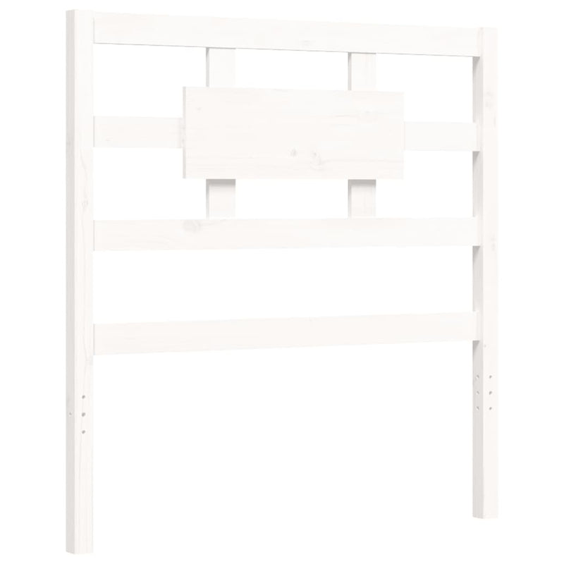 Bed Frame without Mattress White 90x190 cm Solid Wood Pine