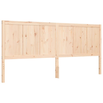 Bed Frame without Mattress 183x203 cm King Solid Wood Pine