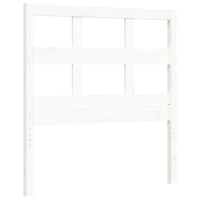 Bed Frame without Mattress White 90x190 cm Solid Wood Pine