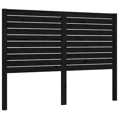 Bed Frame without Mattress Black 135x190 cm Solid Wood Pine