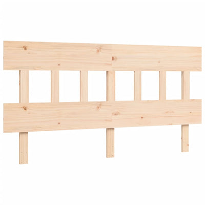 Bed Frame without Mattress 150x200 cm Solid Wood Pine