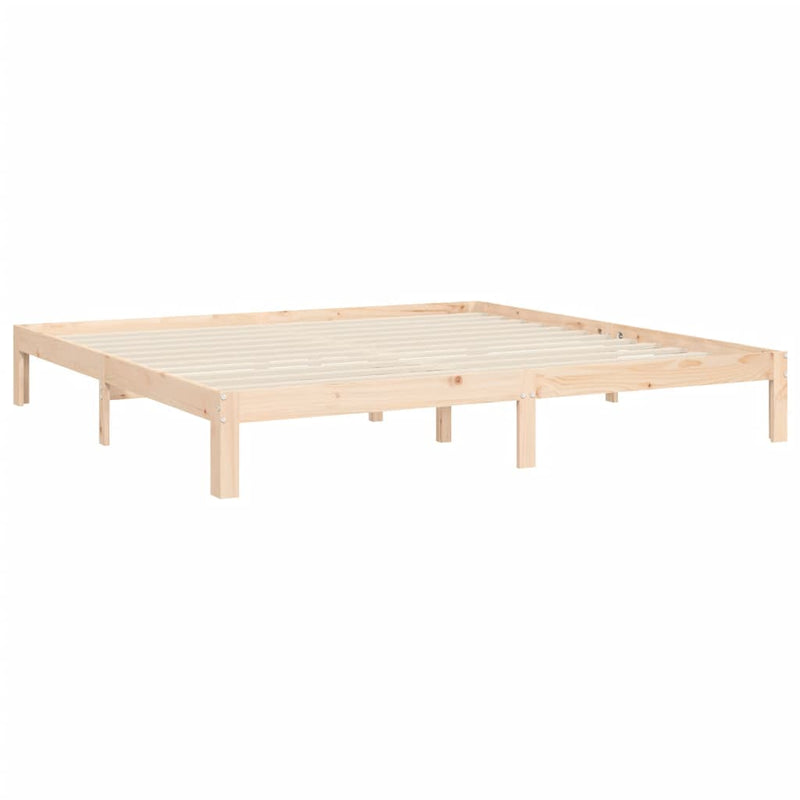 Bed Frame without Mattress 150x200 cm Solid Wood Pine