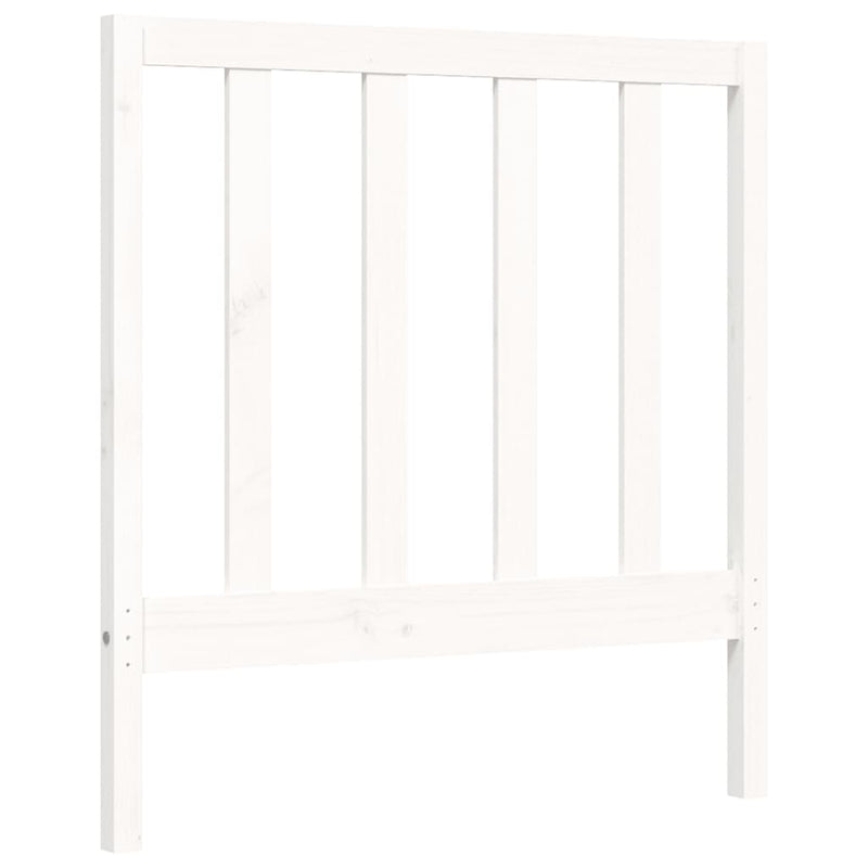 Bed Frame without Mattress White 90x190 cm Solid Wood Pine