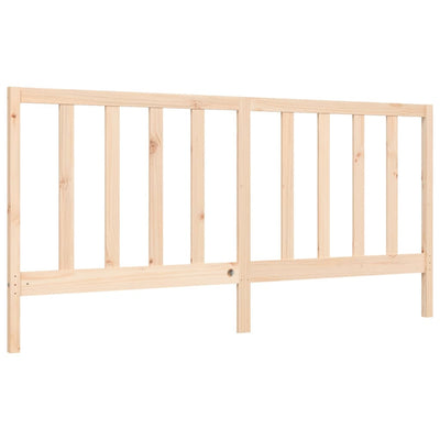 Bed Frame with Headboard 183x203 cm King Solid Wood