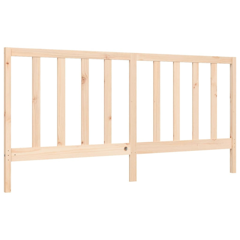 Bed Frame without Mattress 183x203 cm King Solid Wood Pine