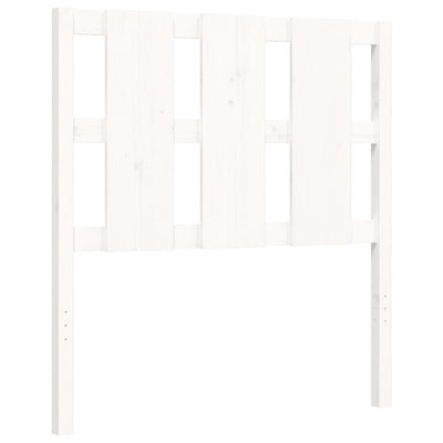 Bed Frame without Mattress White 90x190 cm Solid Wood