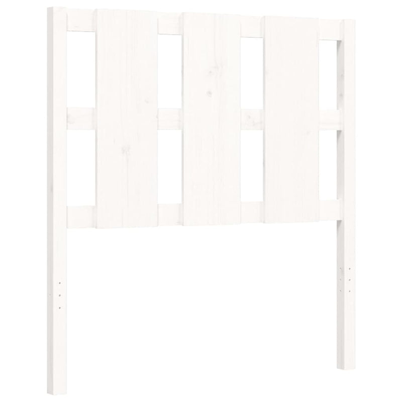 Bed Frame without Mattress White 90x190 cm Solid Wood