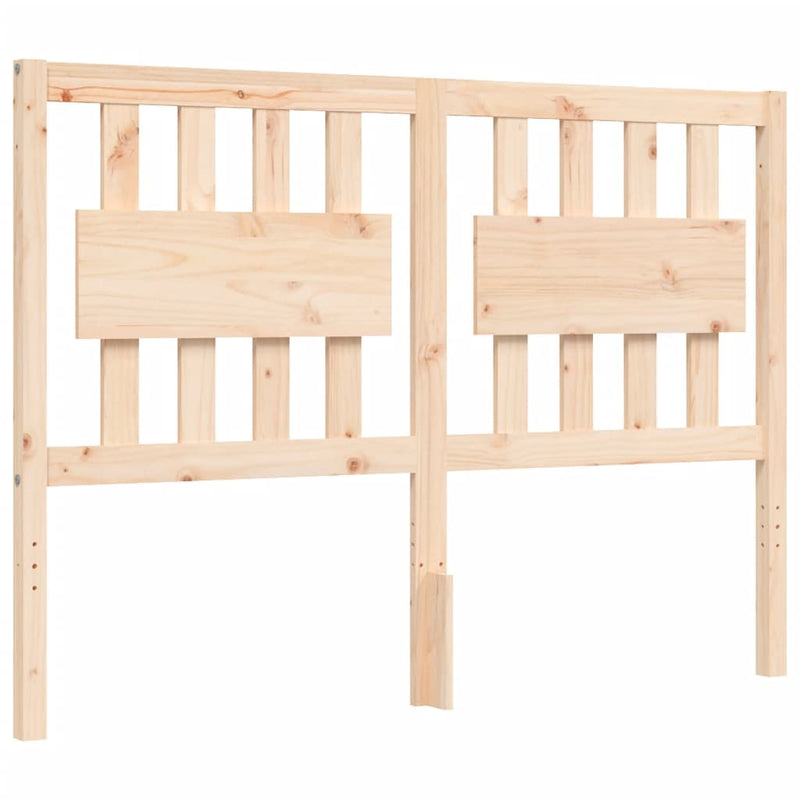 Bed Frame without Mattress 135x190 cm Solid Wood