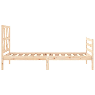 Bed Frame without Mattress 90x190 cm Solid Wood