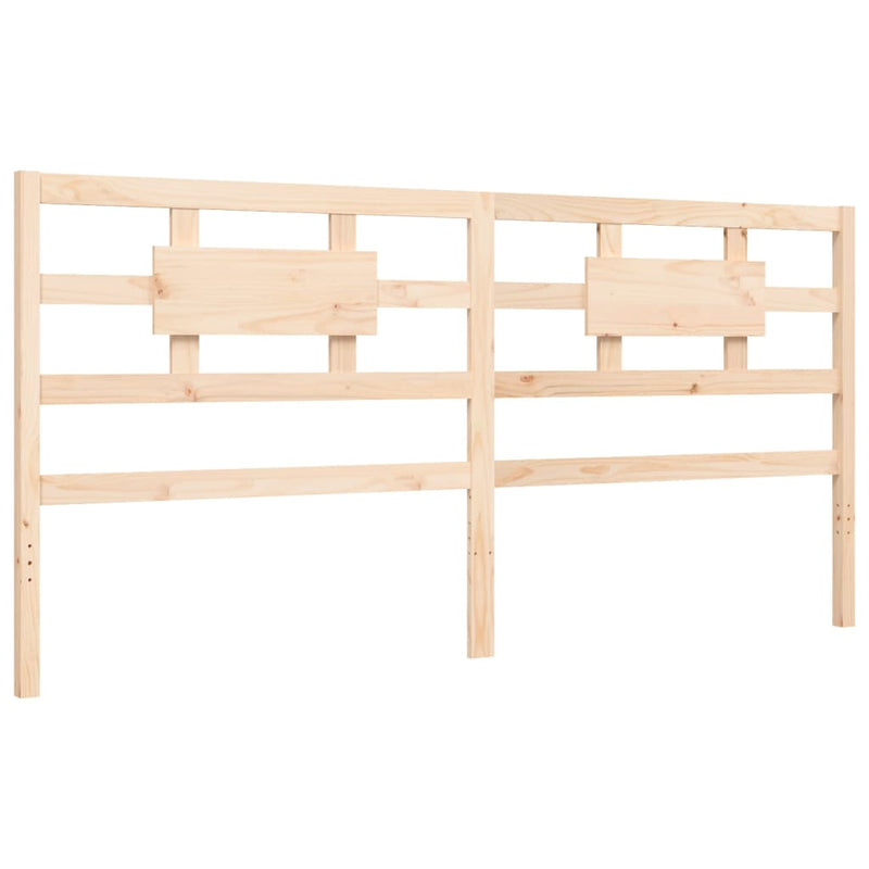 Bed Frame without Mattress 183x203 cm King Solid Wood