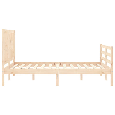 Bed Frame without Mattress 90x190 cm Solid Wood