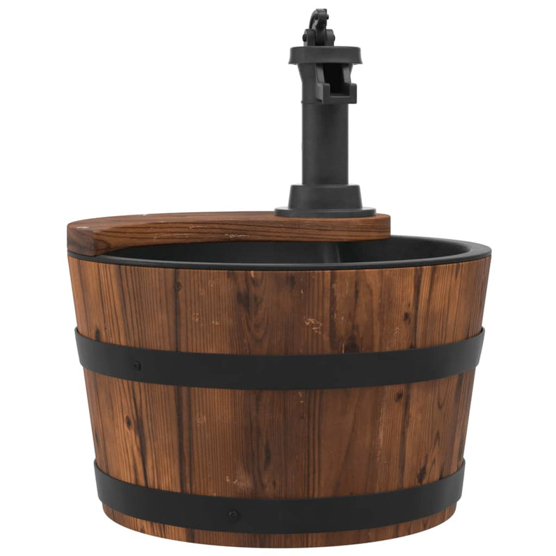 Water Fountain with Pump 28x28x34.5 cm Solid Wood Fir