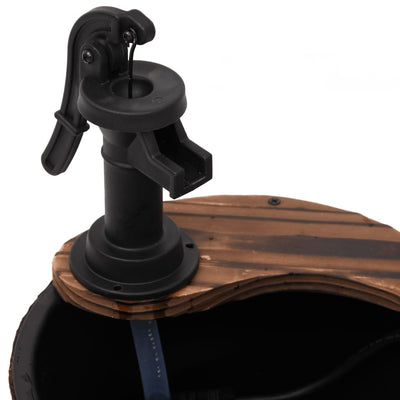 Water Fountain with Pump 28x28x34.5 cm Solid Wood Fir