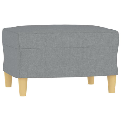 4 Piece Sofa Set with Cushions Light Grey Fabric