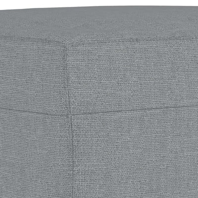 3 Piece Sofa Set with Cushions Light Grey Fabric