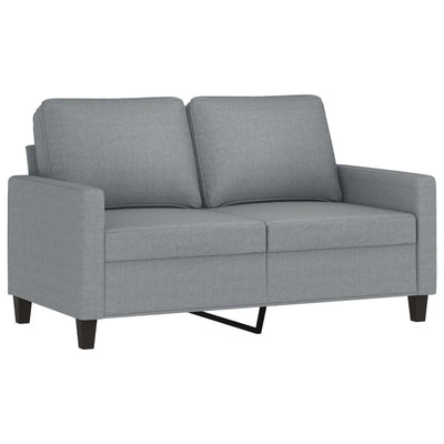 3 Piece Sofa Set with Cushions Light Grey Fabric