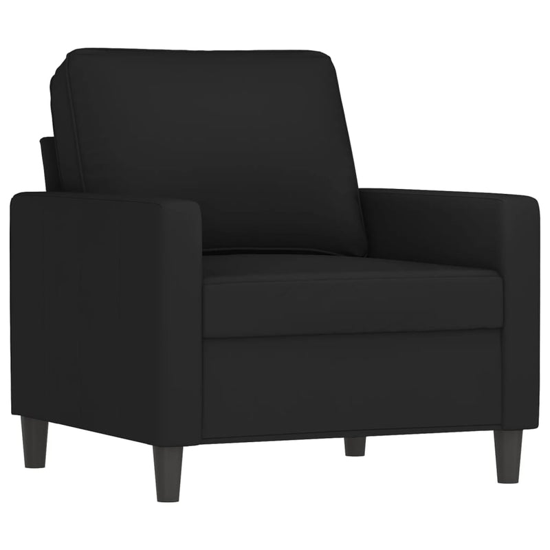 4 Piece Sofa Set with Cushions Black Velvet