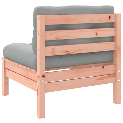 Garden Sofa Armless with Cushions 2 pcs Solid Wood Douglas