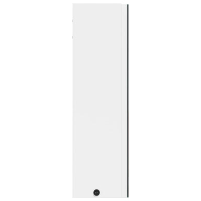 Bathroom Mirror Cabinet with LED Light White 60x13x52 cm