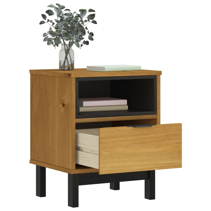 Bedside Cabinet FLAM 40x35x50 cm Solid Wood Pine