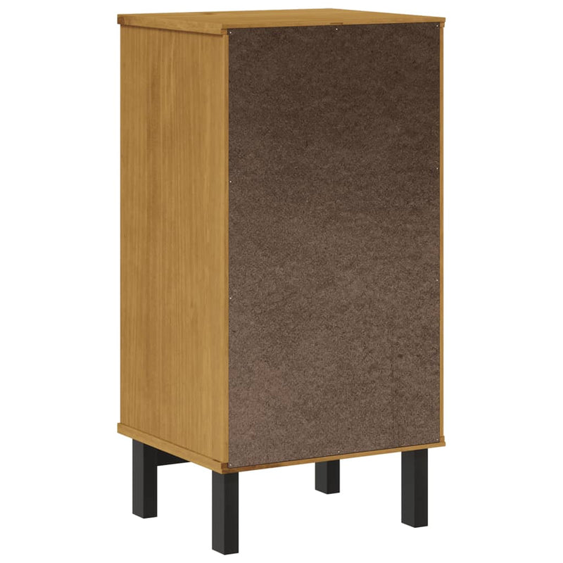 Bedside Cabinet FLAM 40x35x80 cm Solid Wood Pine