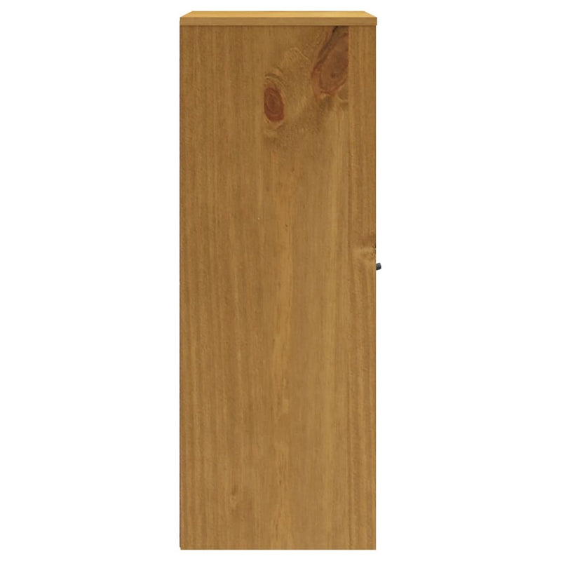 Top for Highboard with Glass Doors FLAM Solid Wood Pine