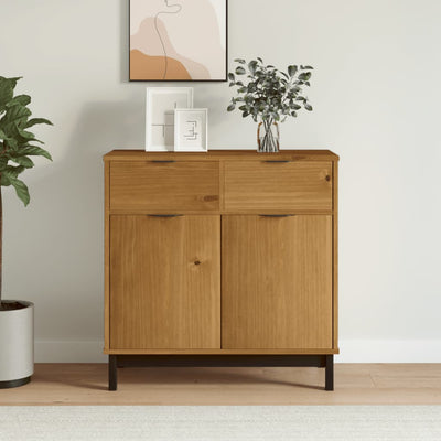 Sideboard FLAM 80x40x80 cm Solid Wood Pine