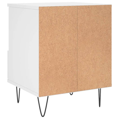 Bedside Cabinet White 40x35x50 cm Engineered Wood