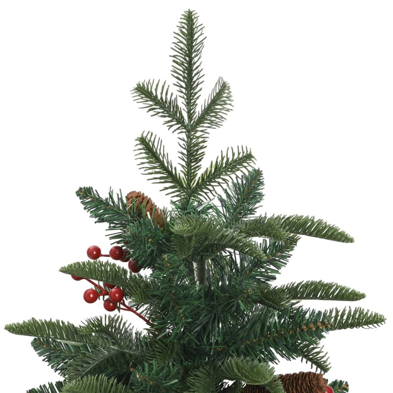 Artificial Hinged Christmas Tree with Cones and Berries 150 cm