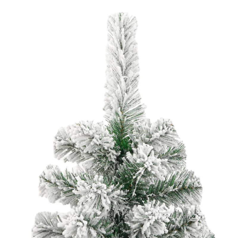 Artificial Hinged Christmas Tree with Flocked Snow 180 cm