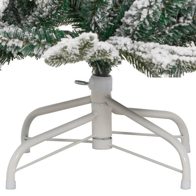 Artificial Hinged Christmas Tree with Flocked Snow 150 cm