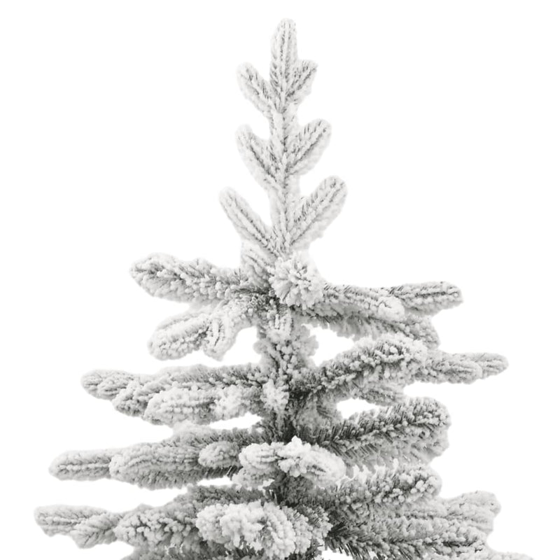 Artificial Hinged Christmas Tree with Flocked Snow 180 cm