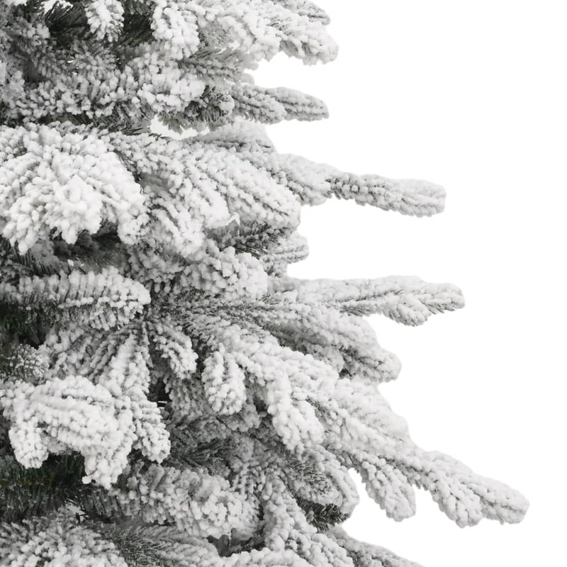 Artificial Hinged Christmas Tree with Flocked Snow 180 cm