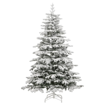 Artificial Hinged Christmas Tree with Flocked Snow 240 cm