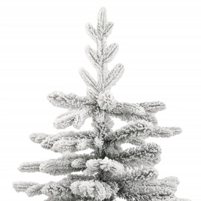 Artificial Hinged Christmas Tree with Flocked Snow 240 cm