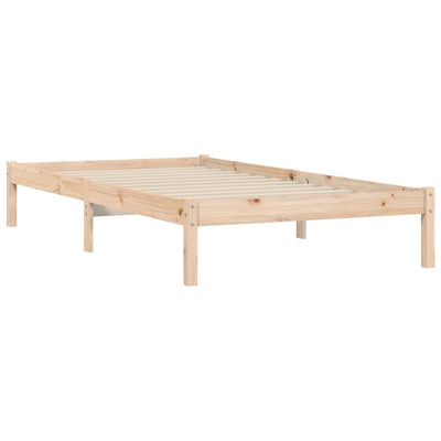 Bed Frame 90x190 cm Solid Wood Pine