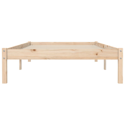 Bed Frame 90x190 cm Solid Wood Pine