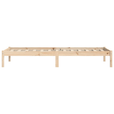 Bed Frame 90x190 cm Solid Wood Pine